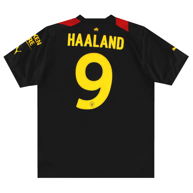 2022-23 Manchester City Puma Away Shirt Haaland #9 *As New* L Football Shirt