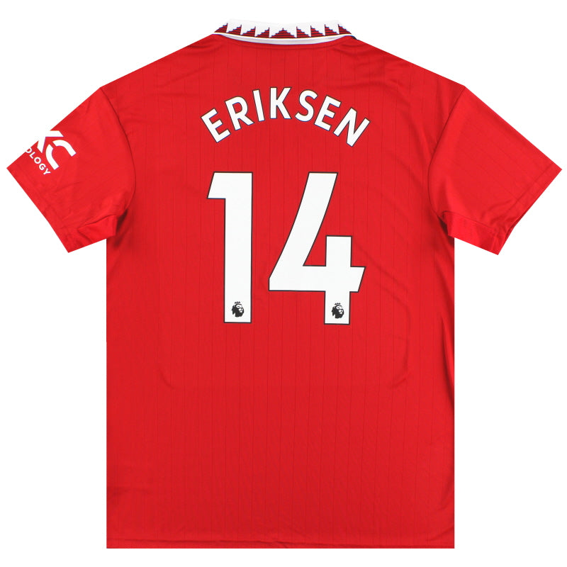 2022-23 Manchester United adidas Home Shirt Eriksen #14 *w/tags* L Football Shirt