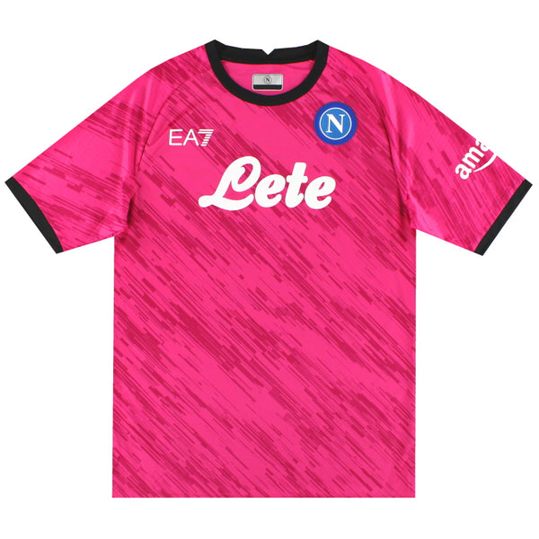 2022-23 Napoli EA7 Goalkeeper Shirt *As New* XL | Vintage Football