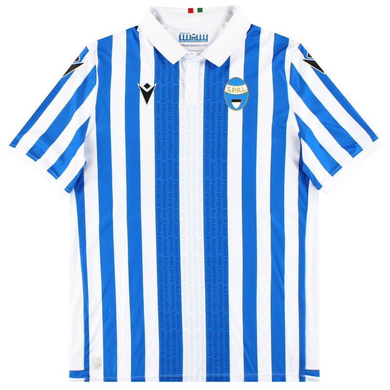 2022-23 SPAL Macron Home Shirt #25 *As New* L Football Shirt