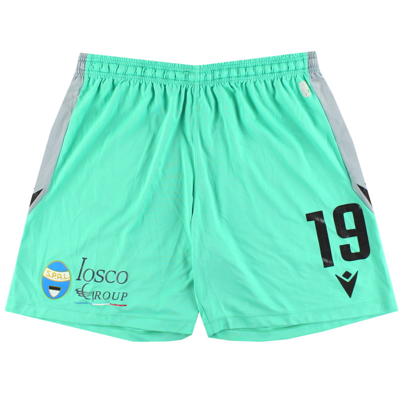2022-23 SPAL Macron Player Issue Away Shorts #19 *As New* XXL Football Shorts