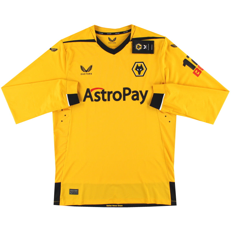 2022-23 Wolves Castore Pro Home Shirt *w/tags* L/S XL  Football Shirt