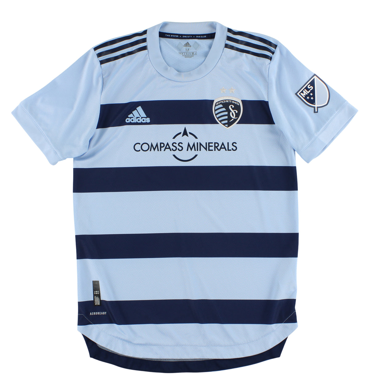 2022 Sporting Kansas City adidas Authentic Home Shirt *Mint* M