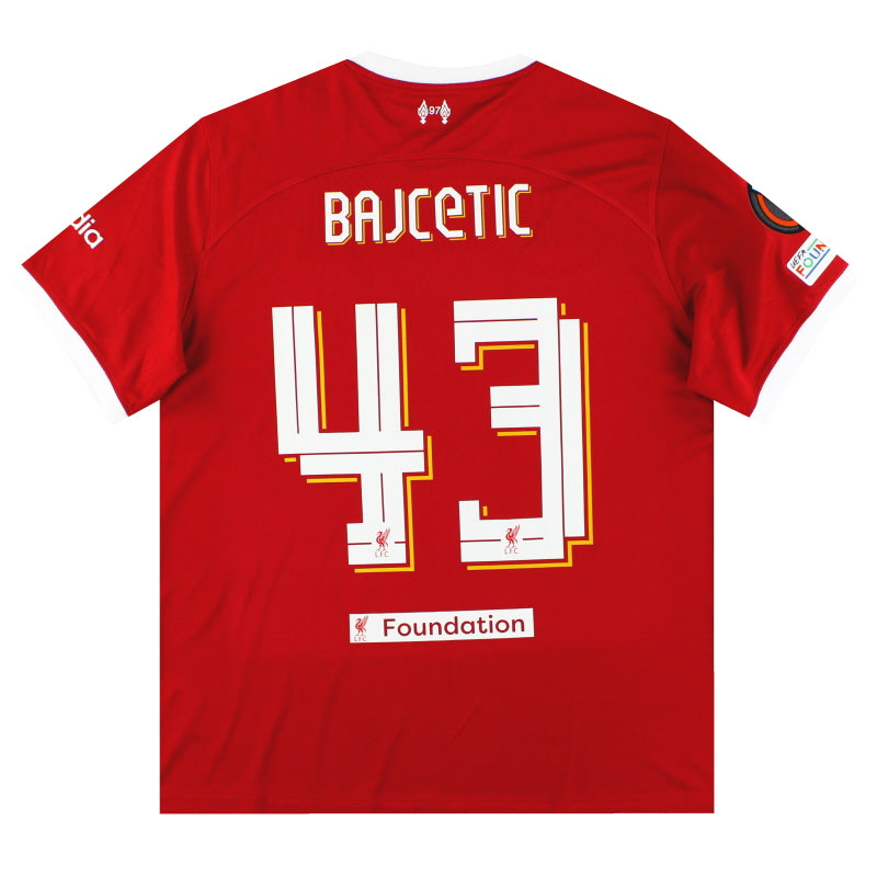 2023-24 Liverpool Nike Home Shirt Bajcetic #43 *w/tags* XL DX2692