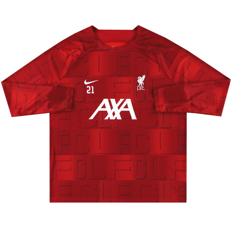 Liverpool 2023-2024 オーセンティック　2XL 2023-24 Liverpool Nike Player Issue Pre-Match Top #21 *As New* XXL