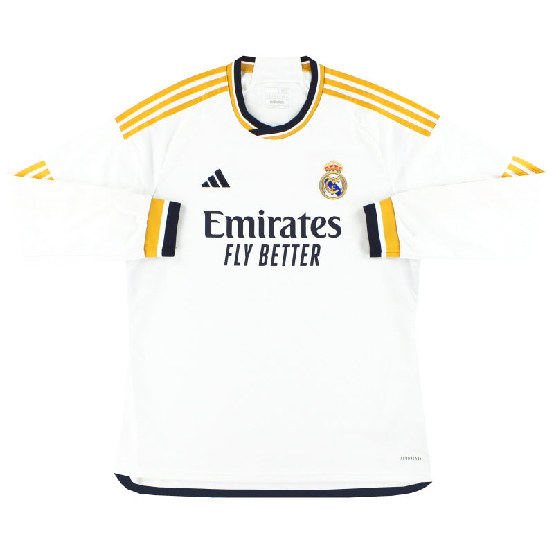 2023-24 Real Madrid adidas Home Shirt L/S XL Football Shirt