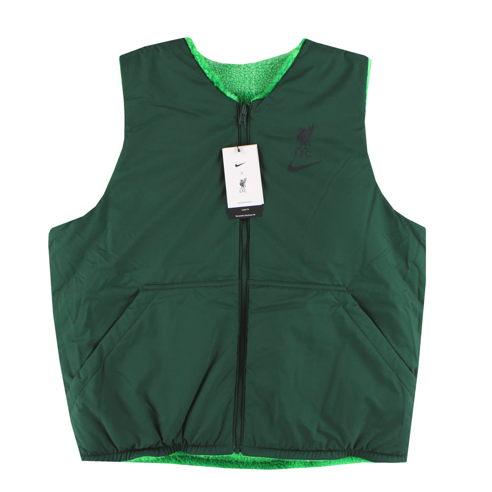 【中古】NIKE 23-24 リバプール　Padded Gilet 2023-24 Liverpool Nike NSW Reversible Gilet *BNIB* FB2118-100