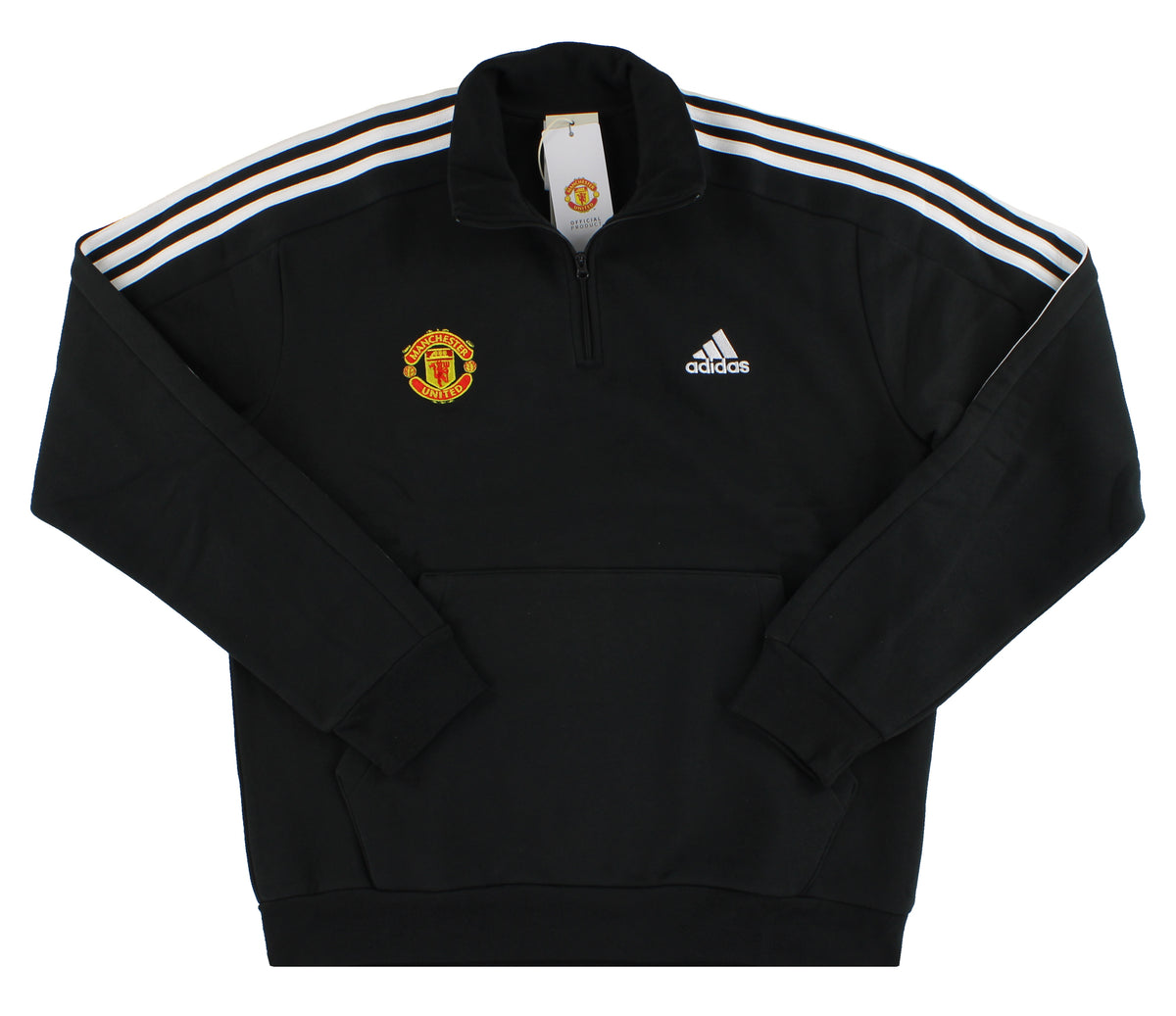 2024-25ManchesterUnitedadidasEssentials14ZipSweatshirtBNIB