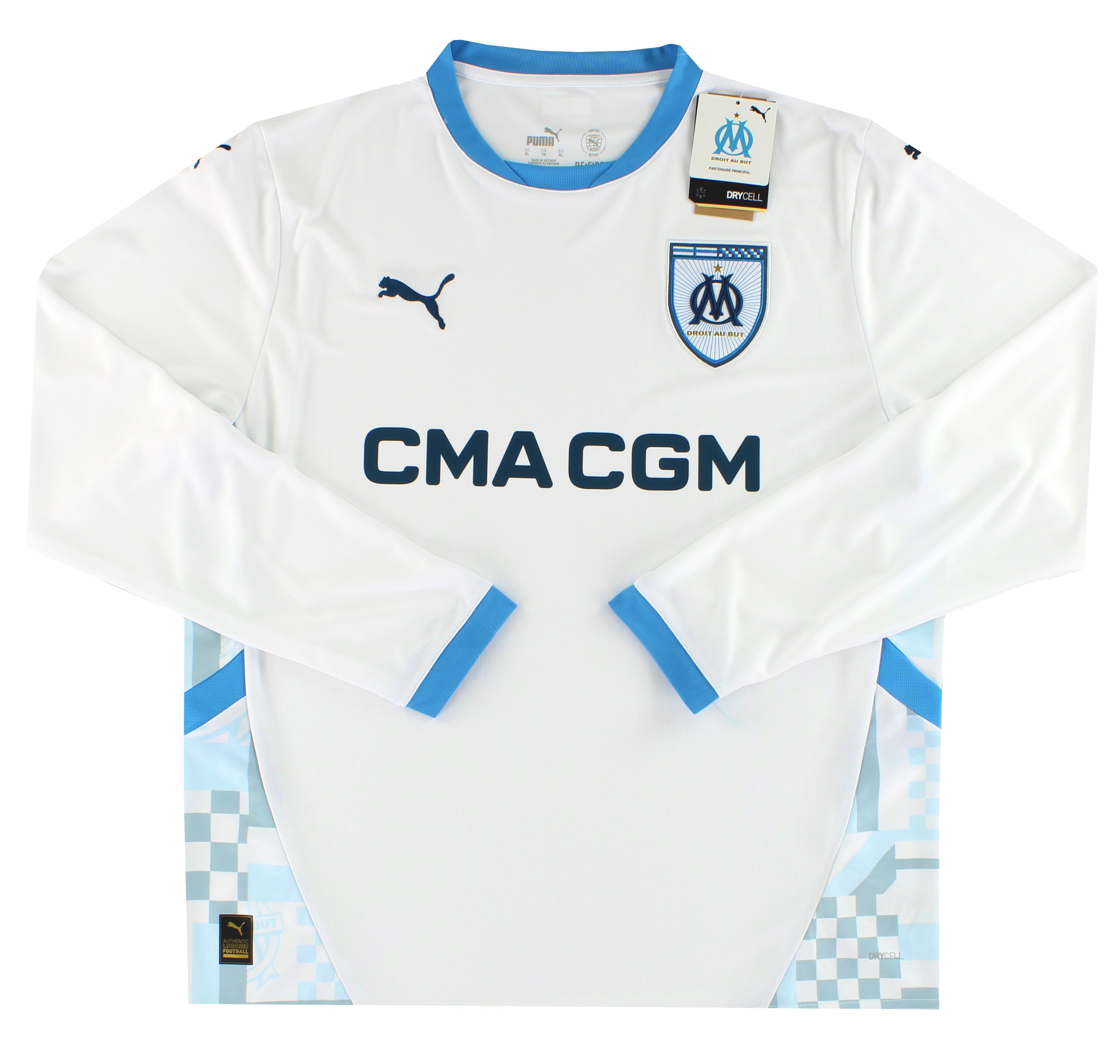 2024-25 Marseille Puma Home Football Shirt L/S *w/tags*