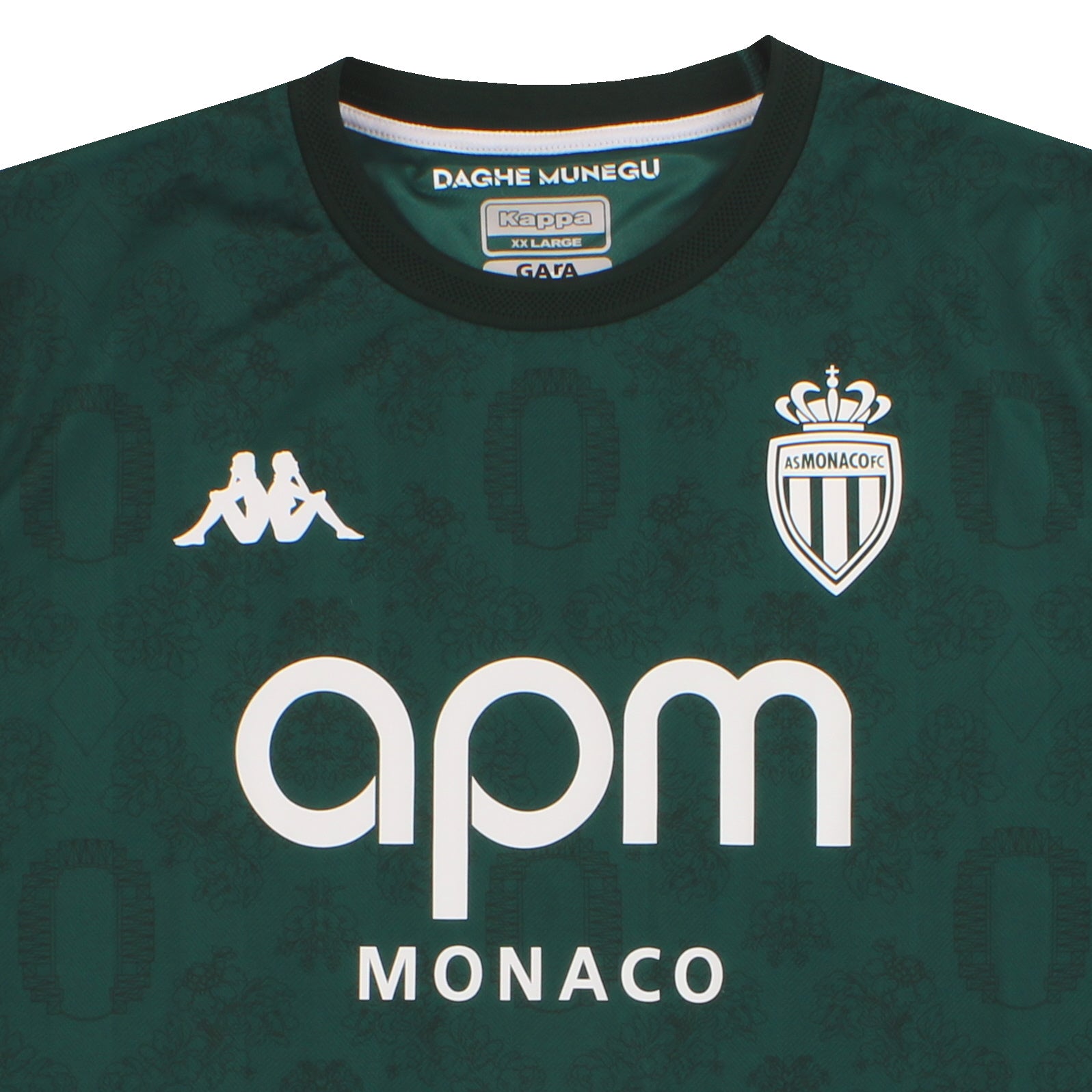 2024-25 Monaco Kappa Away Shirt XXL 3118ZPW | Vintage Football Shirts