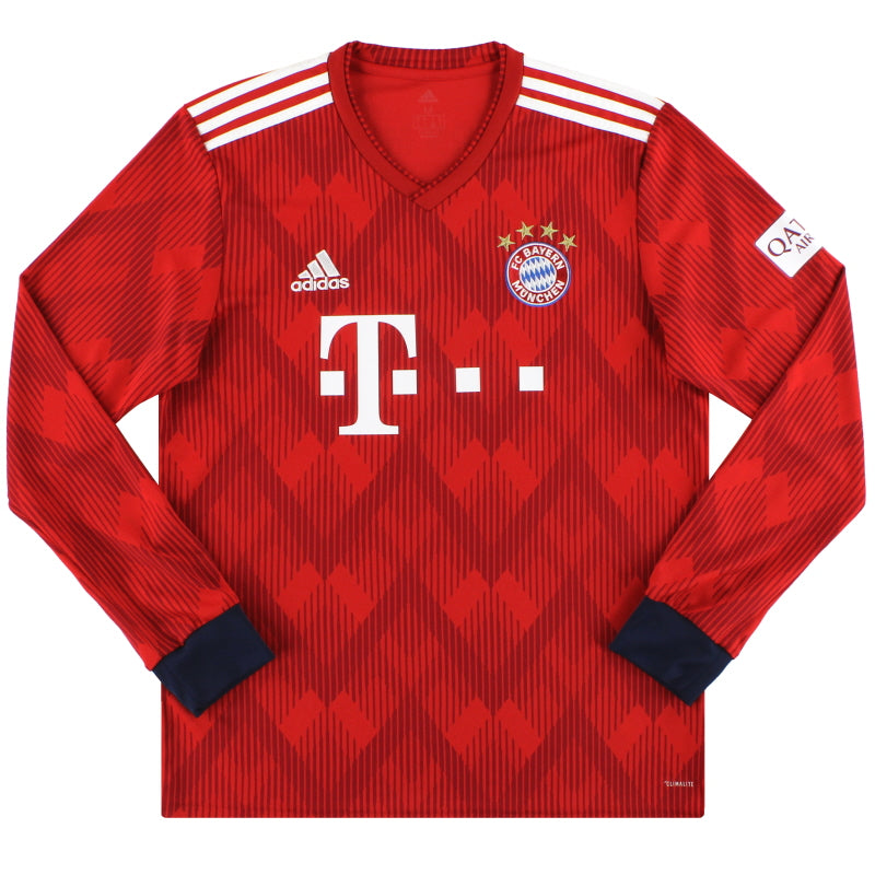 2108-19 Bayern Munich adidas Home Shirt L/S M Football Shirt