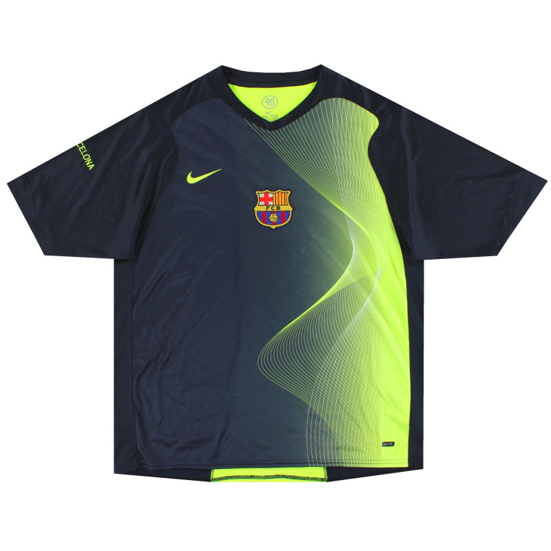 2007-08 Barcelona Nike Training Shirt <em>Mint</em> L | Vintage Football