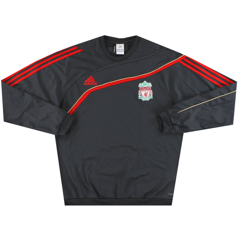 2009-10 Liverpool adidas Training Sweatshirt L P07011 | Vintage