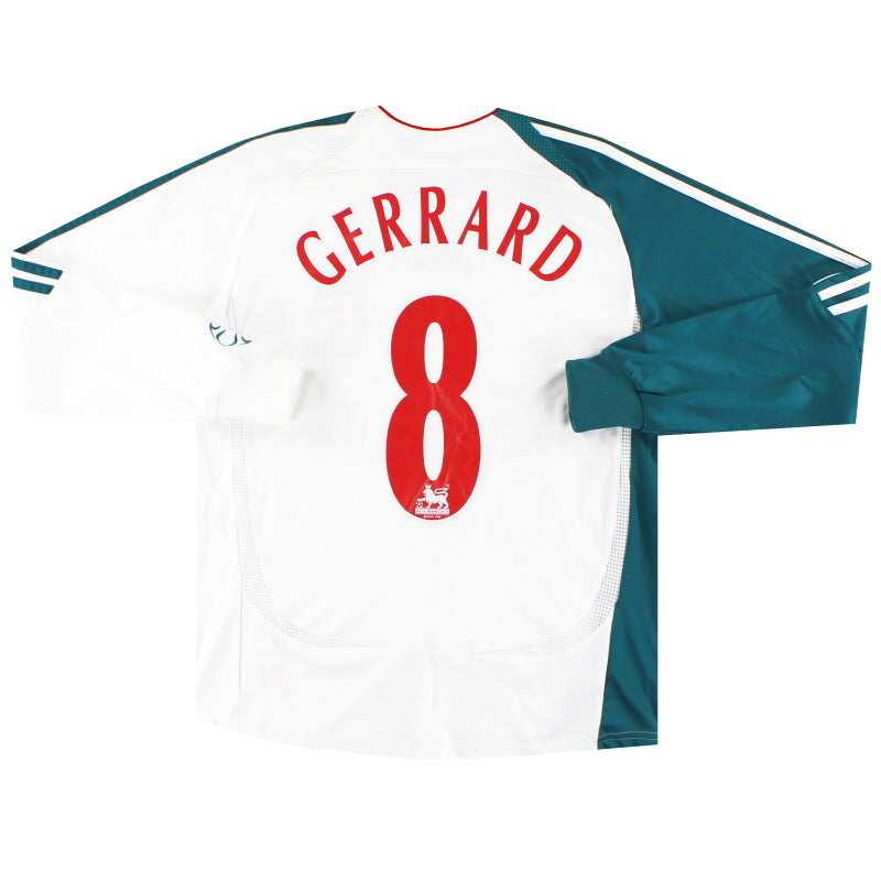 2006-07 Liverpool adidas European Third Shirt Gerrard #8 L/S L