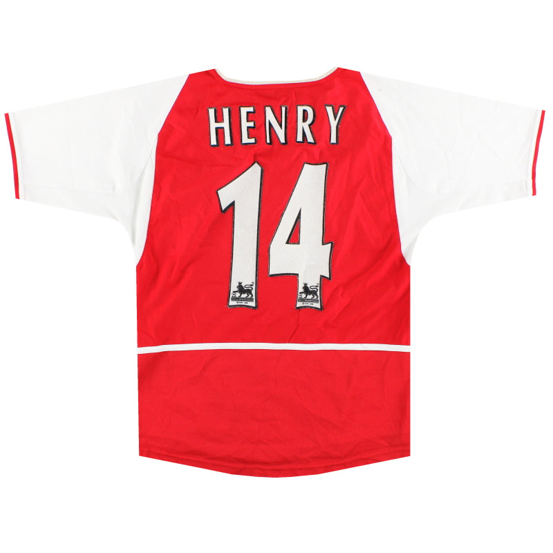 2002-04 Arsenal Nike Home Shirt Henry #14 L.Boys 464393 | Vintage