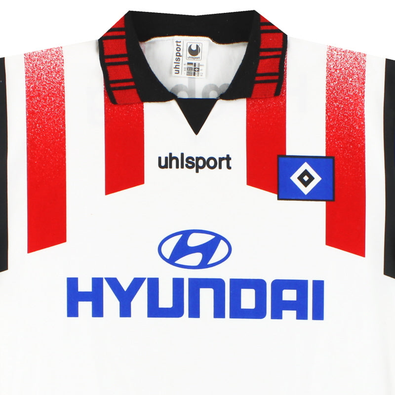 1995 Hamburg Uhlsport Home Shirt L | Vintage Football Shirts