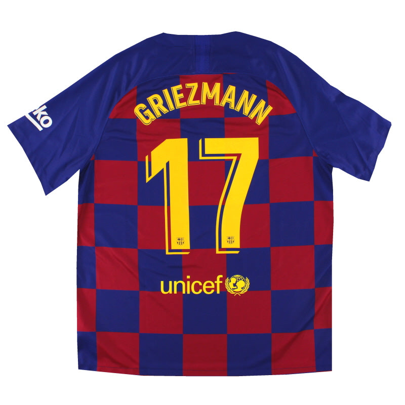 La Liga Griezmann Barcelona Shirt 2019-20 Barcelona Nike Home