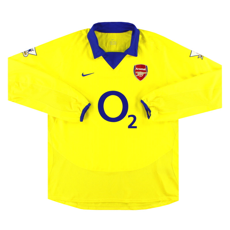 2003-04 Arsenal Nike Away Shirt Parlour #15 L/S *Mint* L | Vintage