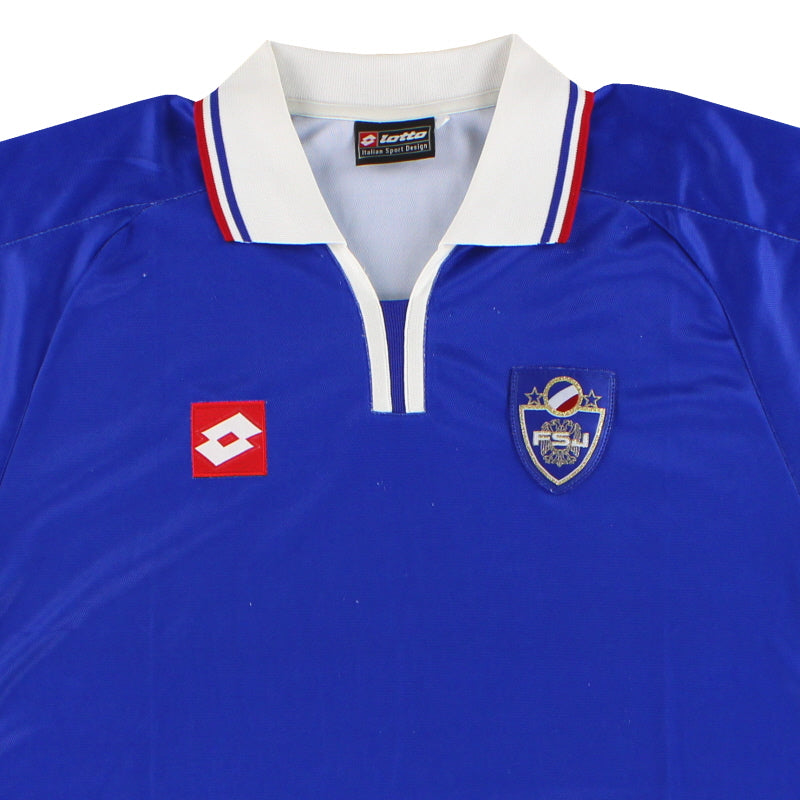 2002-03 Yugoslavia Lotto Home Shirt L | Vintage Football Shirts
