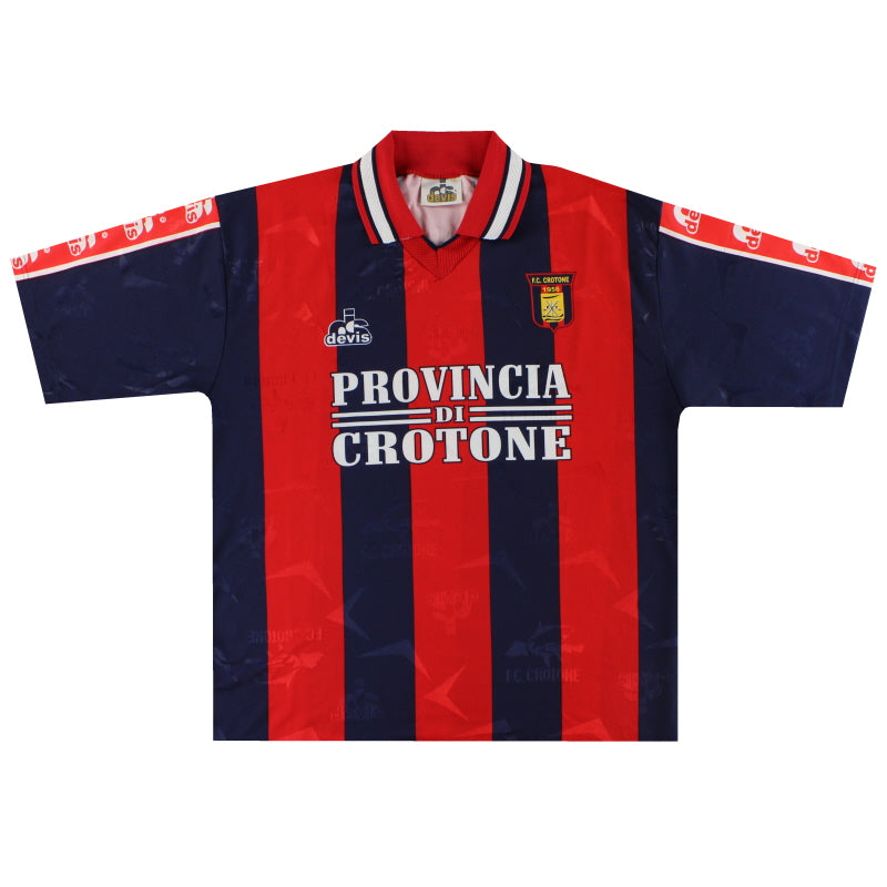 Maillot Vintage Crotone Devis - Maglia Calcio Soccer Des Années 90/00