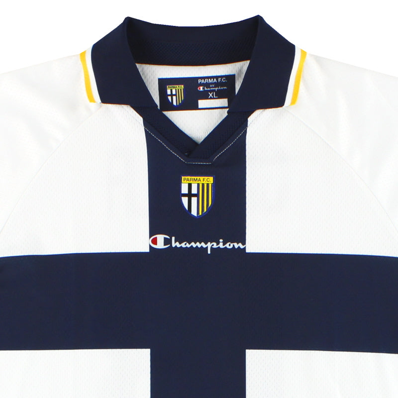 2005-06 Parma Champion Home Shirt L/S Grella #13 *Mint* XL