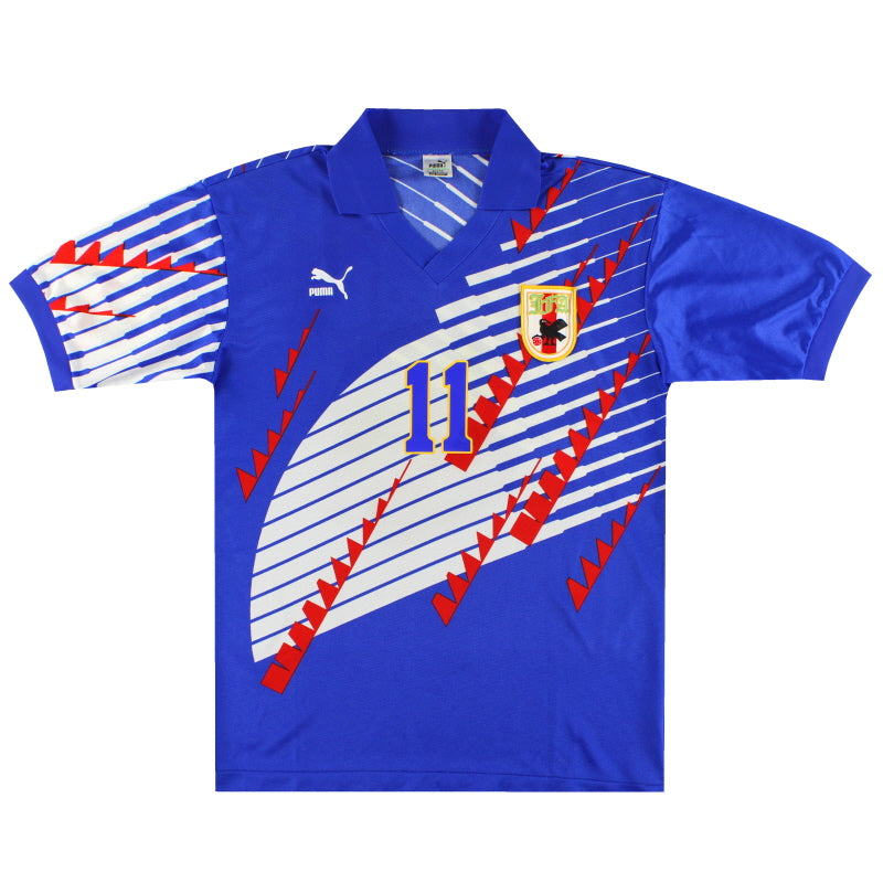 1993 Japan Puma Home Shirt Kazu #11 *Mint* L | Vintage Football Shirts