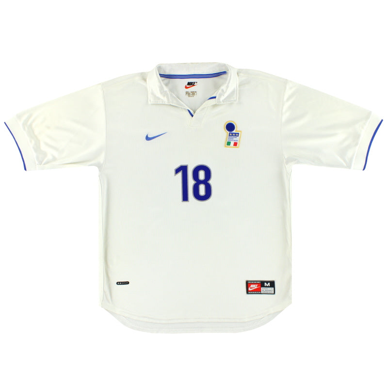 1997-98 Italy Nike Away Shirt R. Baggio #18 M | Vintage Football