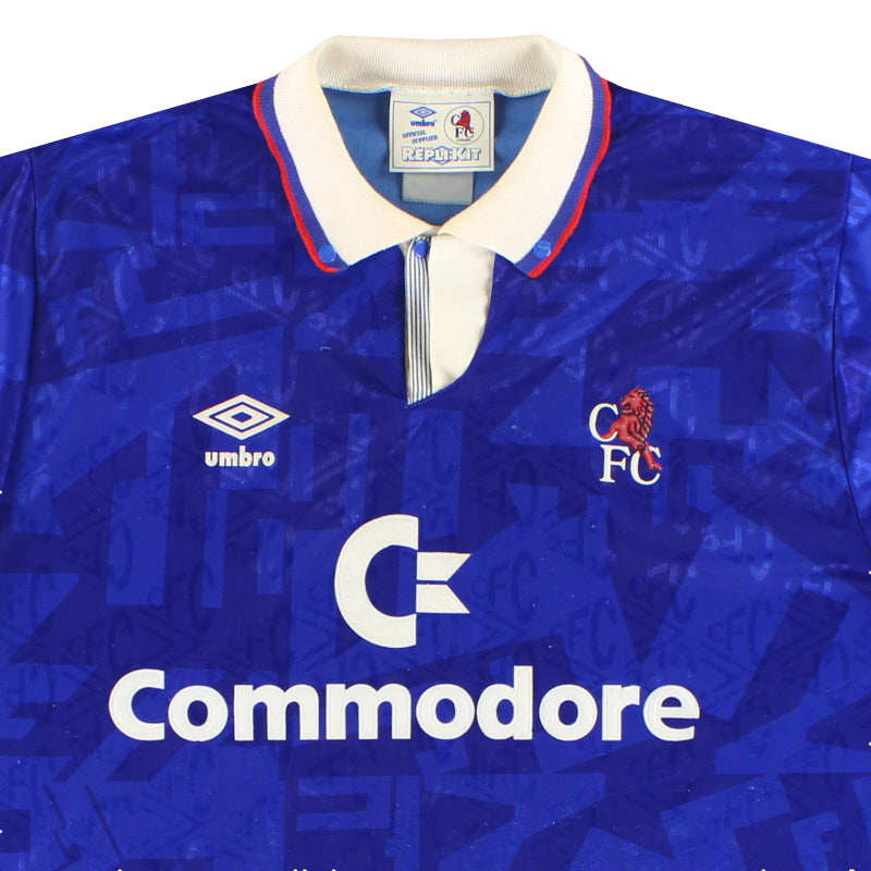 1991-93 Chelsea Umbro Home Shirt L | Vintage Football Shirts
