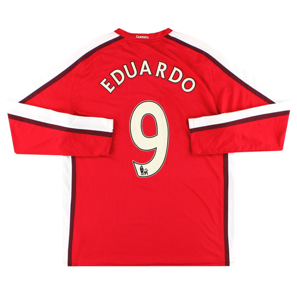 2008-10 Arsenal Nike Home Shirt Eduardo #9 L/S XL 287536-614