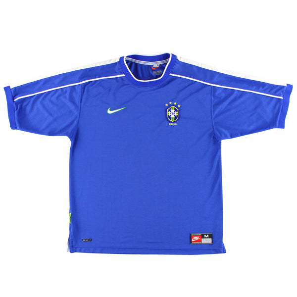 1998-00 Brazil Nike Away Shirt M 267745-493 | Vintage Football Shirts
