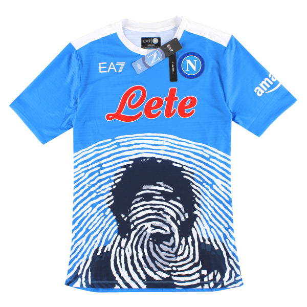 2021-22 Napoli EA7 'Special Maradona' Shirt *BNIB* EA7SSCN216