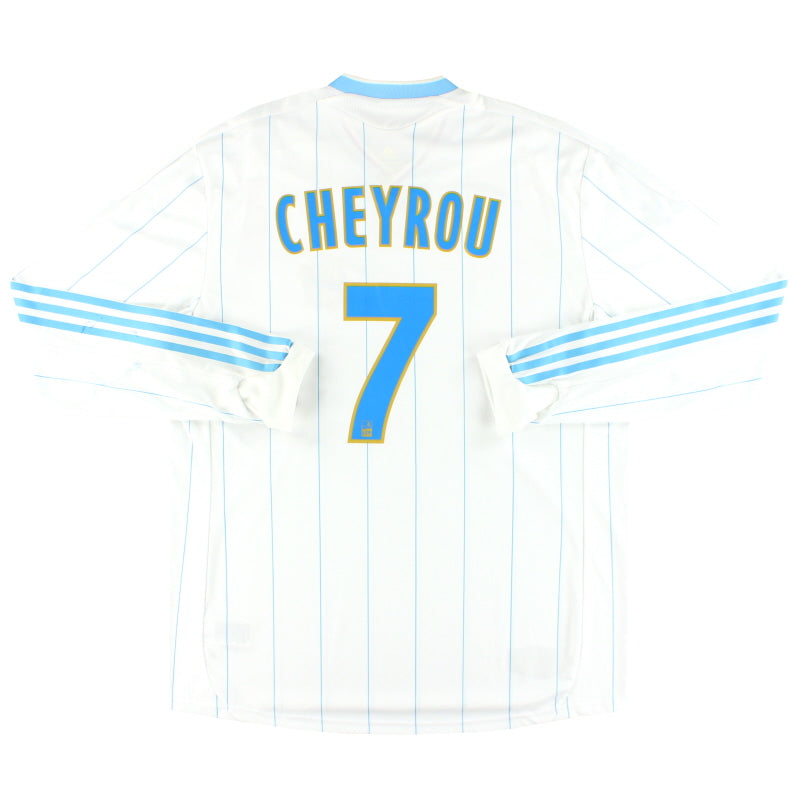 2009-10 Olympique Marseille adidas Player Issue Home Shirt Cheyrou