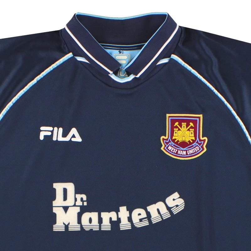 1999-01 West Ham Fila Third Shirt Di Cano #10 XL | Vintage