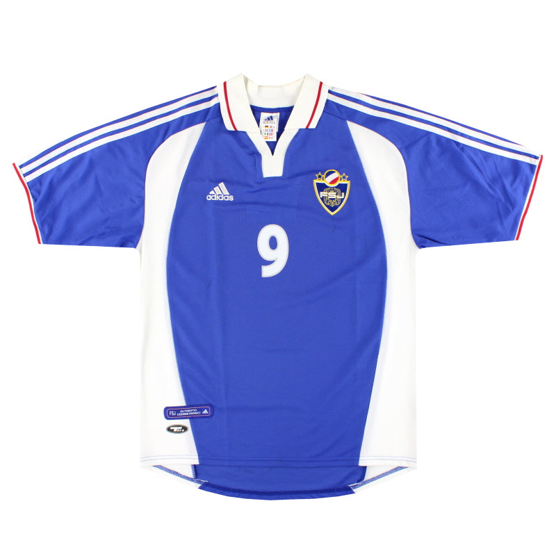 2000-01 Yugoslavia adidas Home Shirt Mijatovic #9 L 647930