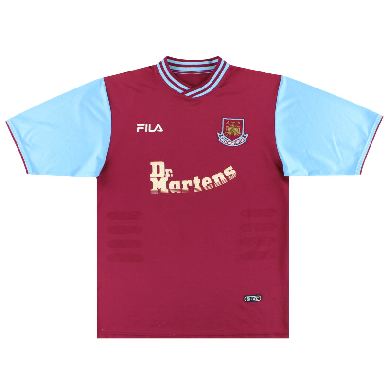 2001-03 West Ham Fila Home Shirt Di Canio #10 L | Vintage Football