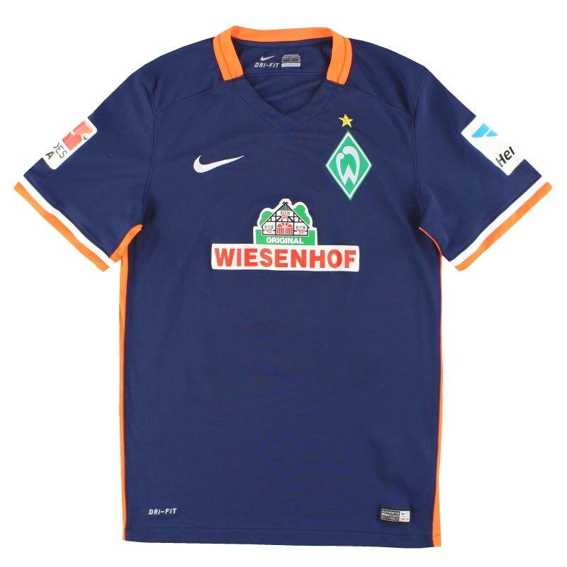 2015-16 Werder Bremen Nike Away Shirt Junuzovic #16 S 686456-411