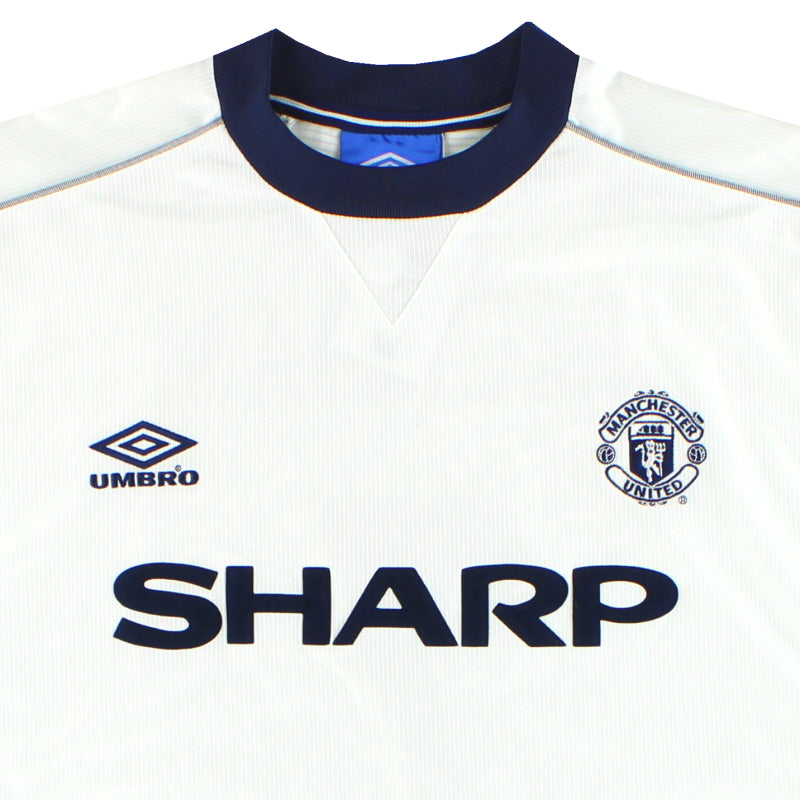1999-00 Manchester United Umbro Third Shirt Beckham #7 XL