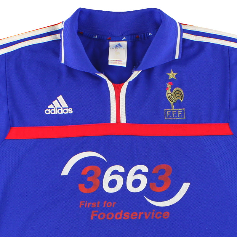 2000-02 France adidas Home Shirt XXL 647194 | Vintage Football Shirts