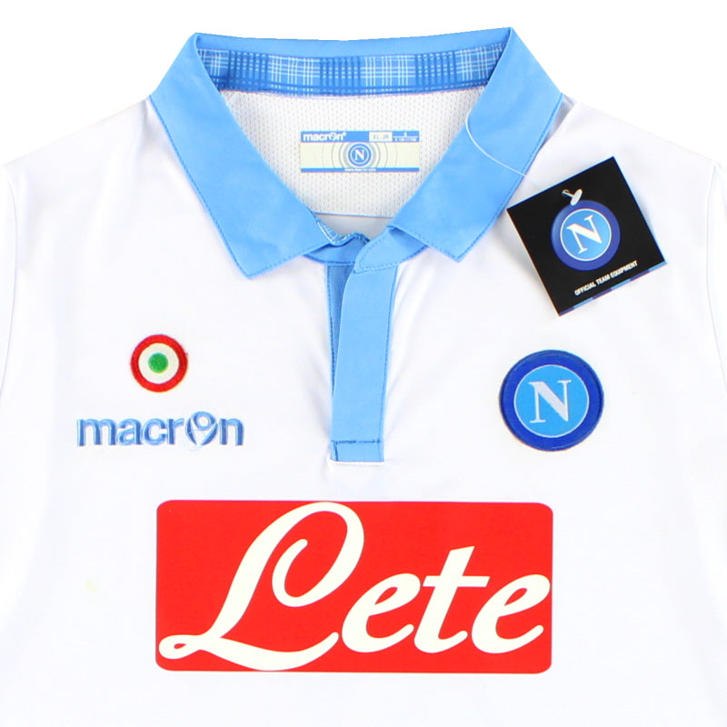 14-15 ナポリ　メルテンス　macronオフィシャル　3rdユニフォーム 2014-15 Napoli Macron Third Shirt *BNIB* XL.Boys 58064060