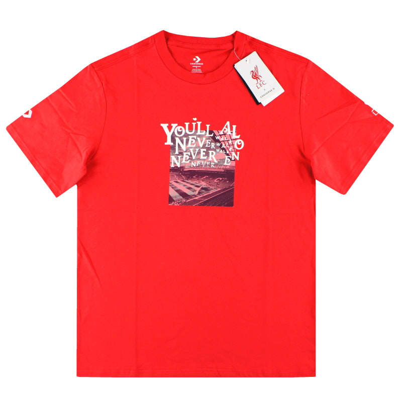 2023-24 Liverpool x Converse 'YNWA' Graphic Tee *BNIB* M 10026264