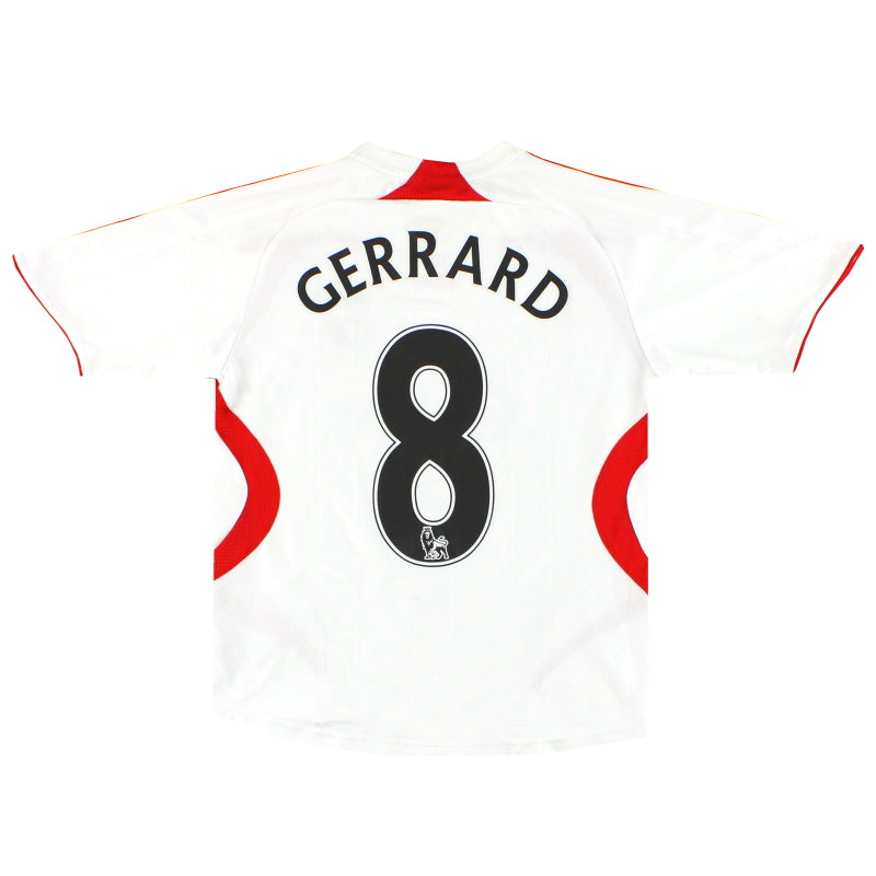2007-08 Liverpool adidas Away Shirt Gerrard #8 M.Boys 694402