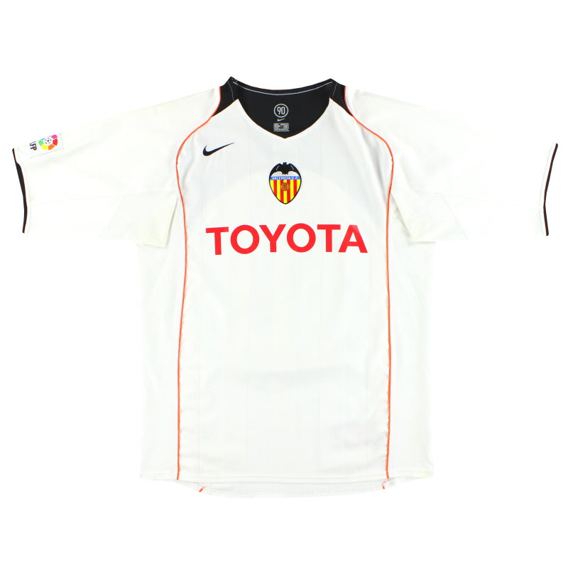 2004-05 Valencia Nike Home Shirt M 04850958 | Vintage Football Shirts