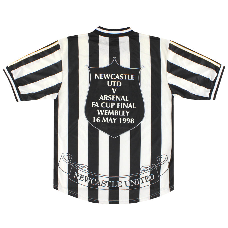 1997-99 Newcastle adidas 'Cup Final' Home Shirt *Mint* L | Vintage
