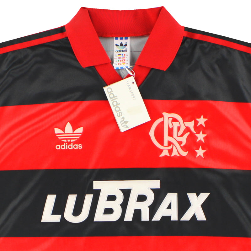 1990-92 Flamengo adidas Home Shirt #84 M/L | Vintage Football Shirts