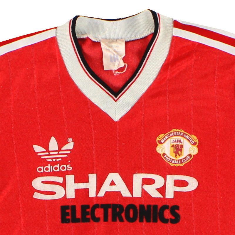 1982-83 Manchester United adidas Home Shirt L.Boys | Vintage