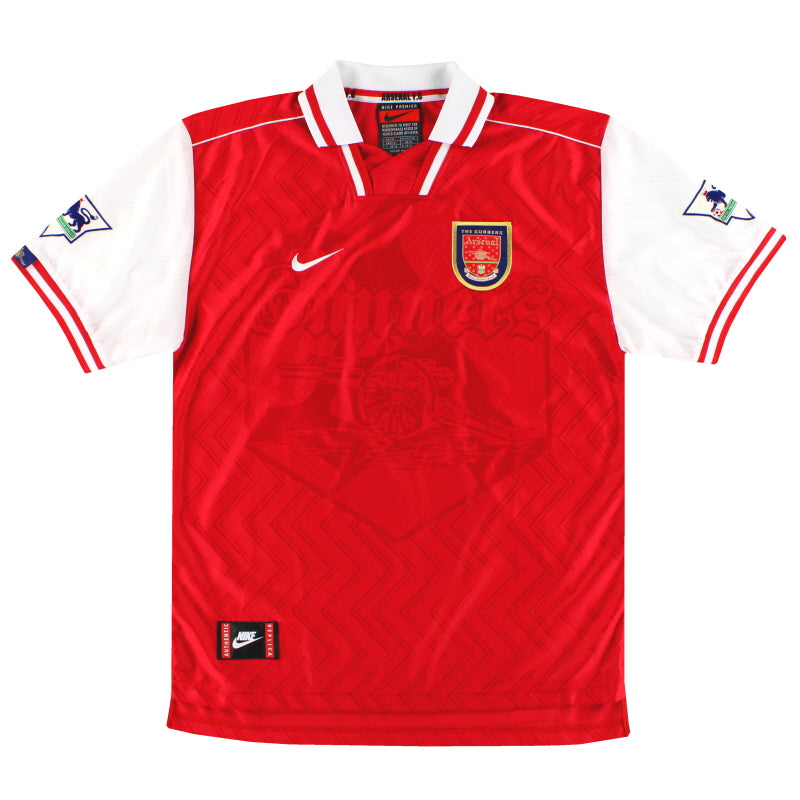 1996-98 Arsenal Nike Home Shirt Bergkamp #10 *Mint* M | Vintage