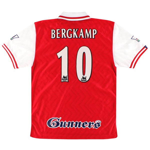 1996-98 Arsenal Nike Home Shirt Bergkamp #10 *Mint* M | Vintage