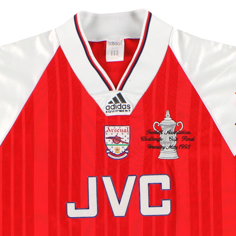 1992 94 Arsenal Adidas Final Winners Home Shirt L XL Vintage 1992 94 Arsenal Adidas Final Winners Home Shirt L XL Vintage