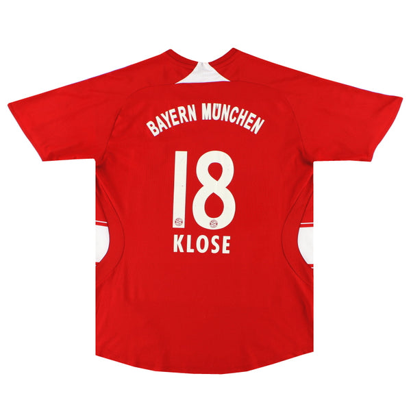 2007-08 Bayern Munich adidas Home Shirt Klose #18 M 688134