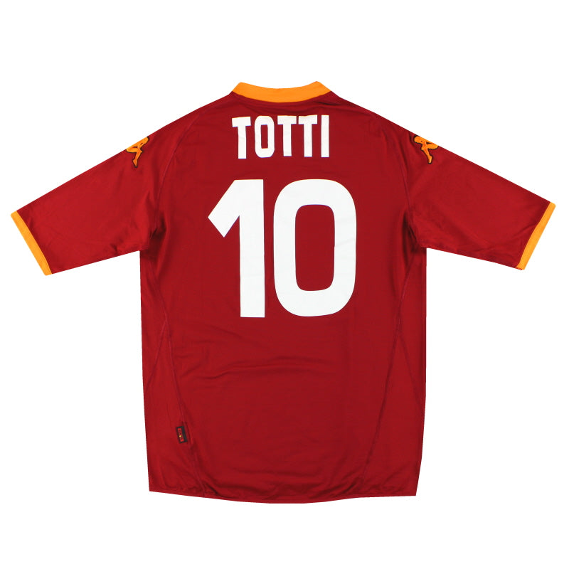 2007-08 Roma Kappa Home Shirt Totti #10 XXL | Vintage Football Shirts
